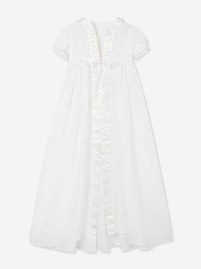 Sarah Louise Baby Girls Christening Robe, Coat and Bonnet in Ivory
