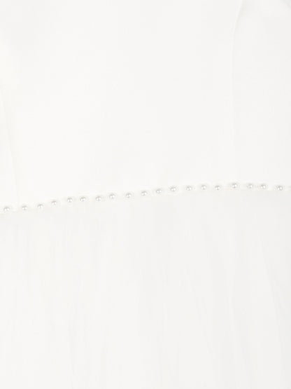 Sarah Louise Girls Ceremonial Ballerina Length Dress in Ivory