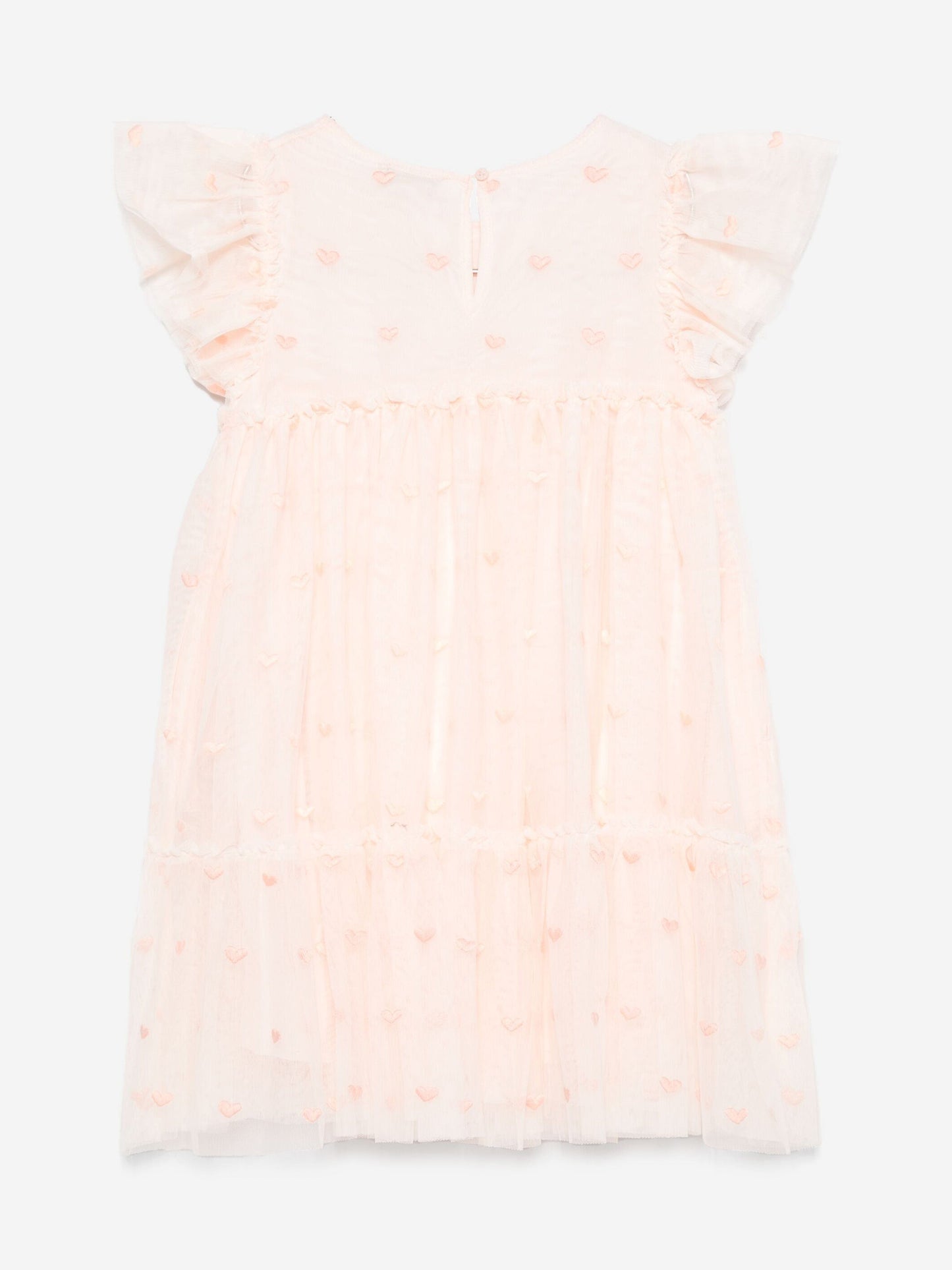 Stella McCartney Girls Embroidered Dress in Pink
