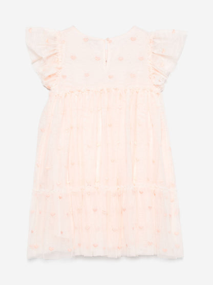Stella McCartney Girls Embroidered Dress in Pink