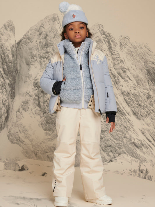 Moncler Enfant Girls Grenoble Down Padded Stennes Jacket in Blue