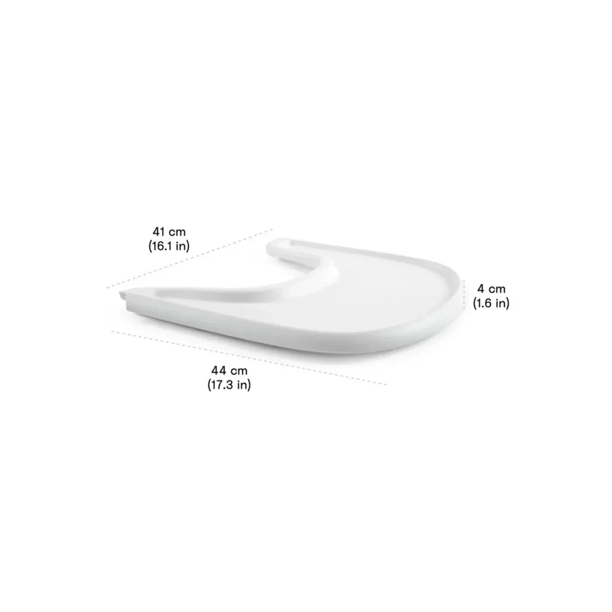 Stokke Tripp Trapp Highchair Tray - Vanilla White