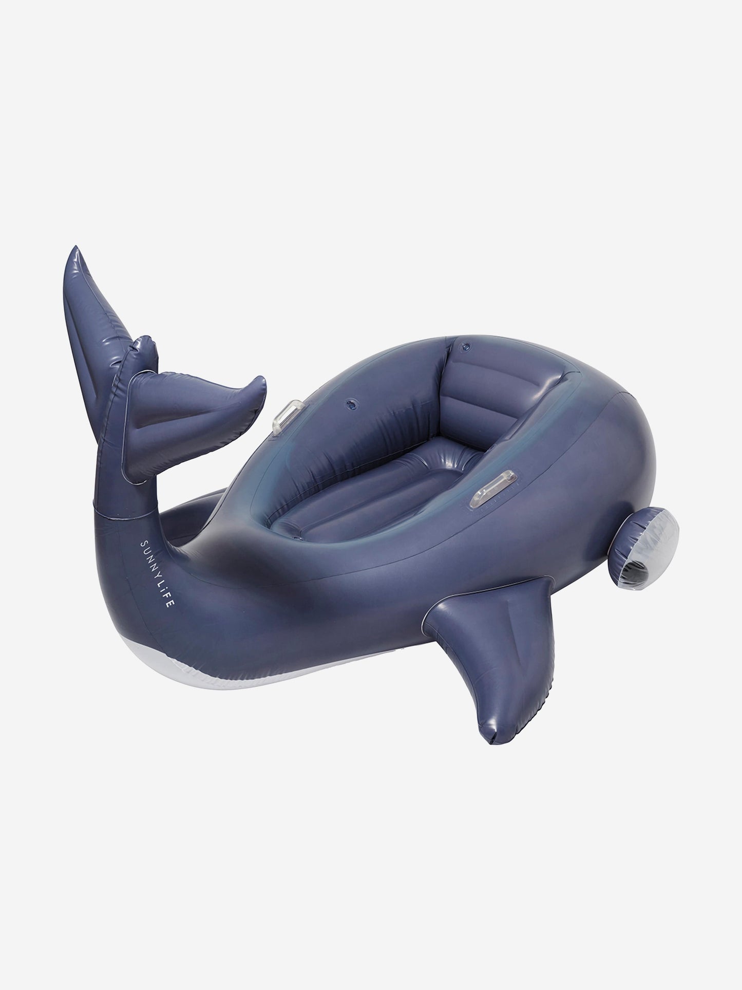 Sunnylife Kids Moby Dick Luxe Ride-On Float in Navy (142cm)