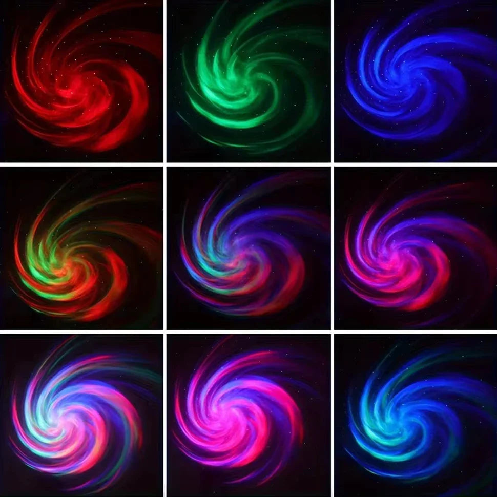 Colorful Galaxy Sky Projector Bedroom Night Light For Kids