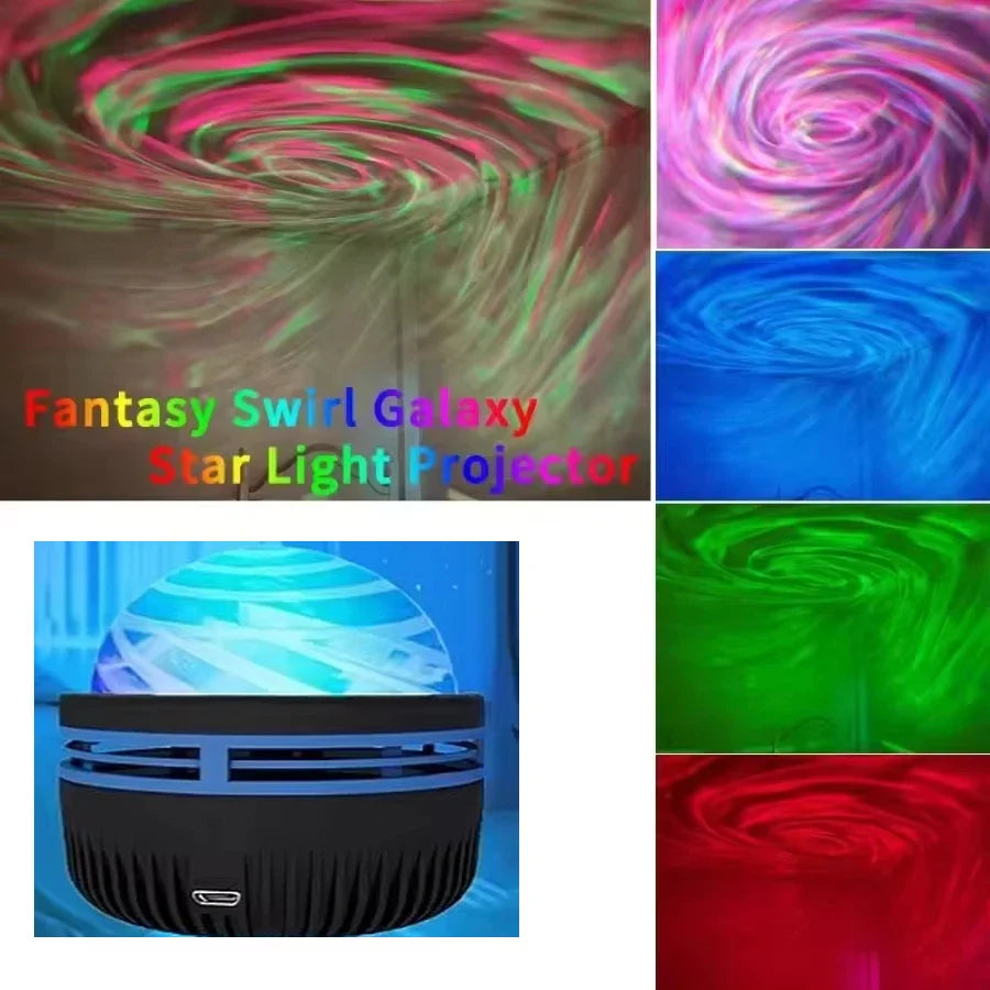 Colorful Galaxy Sky Projector Bedroom Night Light For Kids