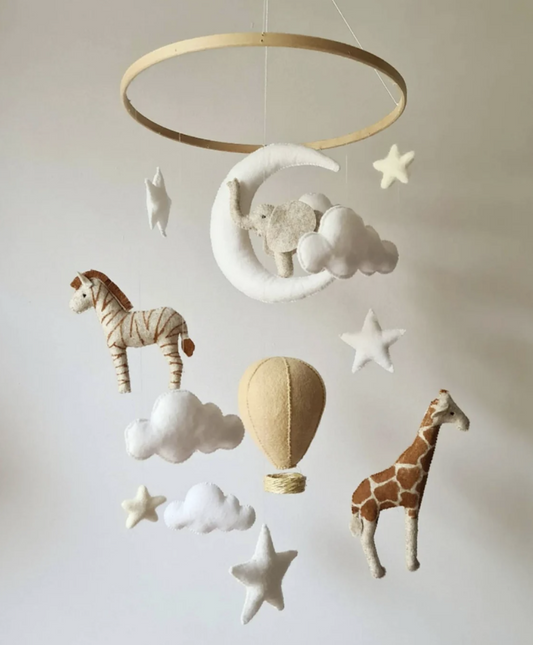 Under the Safari Moon Cot Mobile