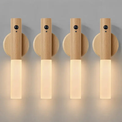 Smart Motion Sensor Night Light – Rechargeable Magnetic LED Wall Lamp