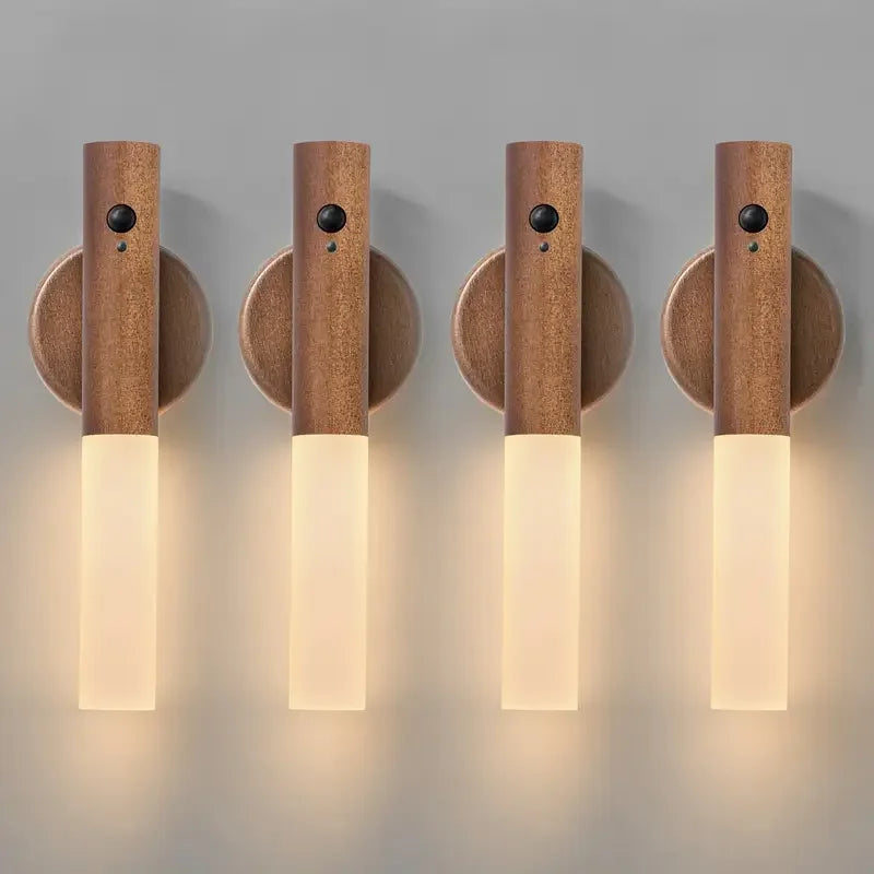 Smart Motion Sensor Night Light – Rechargeable Magnetic LED Wall Lamp