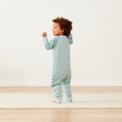 ergoPouch - Organic Winter Long Sleeved Sleep Onesie - Sage 2.5 TOG