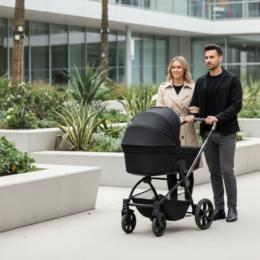 Noordi Sole V3 3in1 with Travel Carrier Car Seat, Slate Black