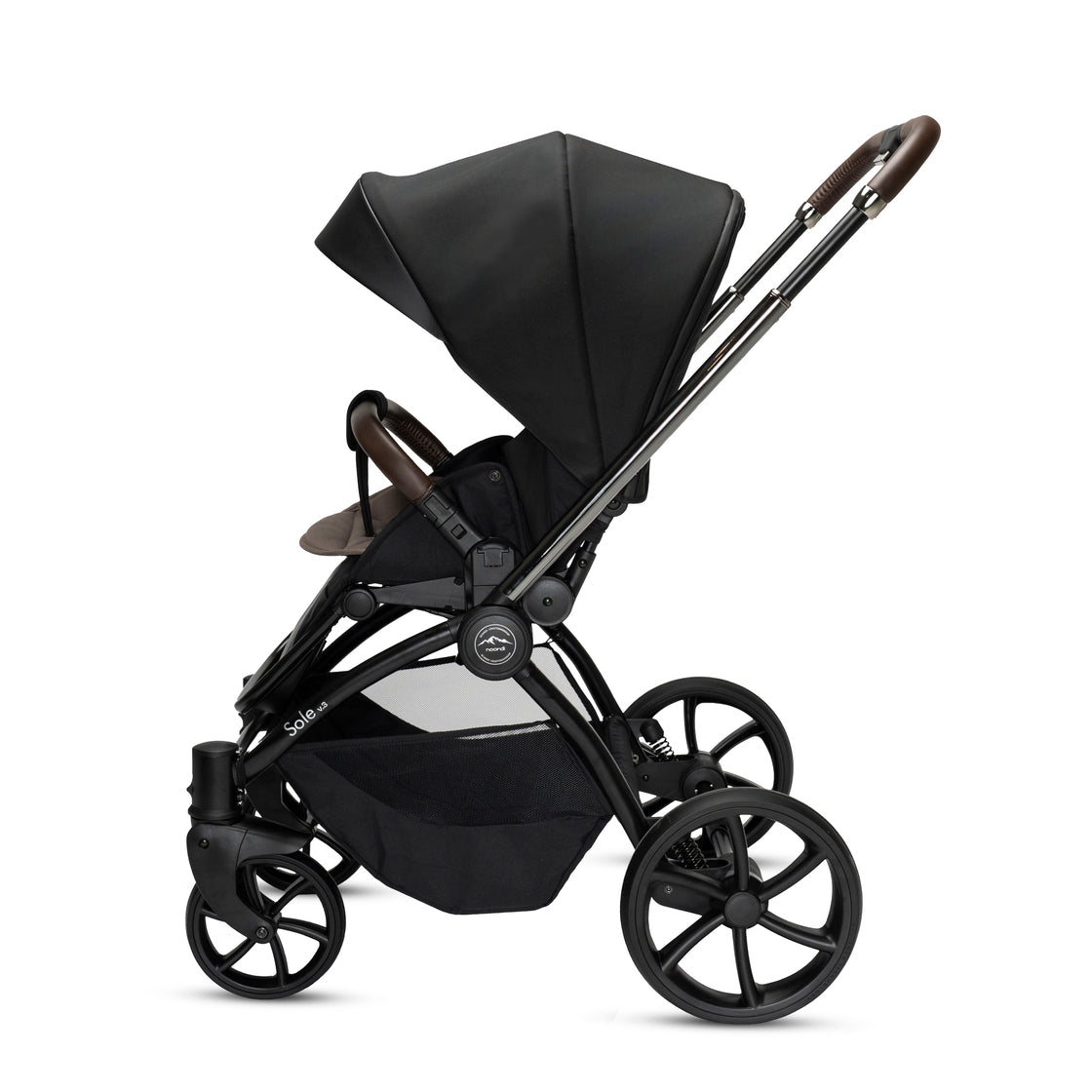 Noordi Sole V3 3in1 with Travel Carrier Car Seat, Slate Black