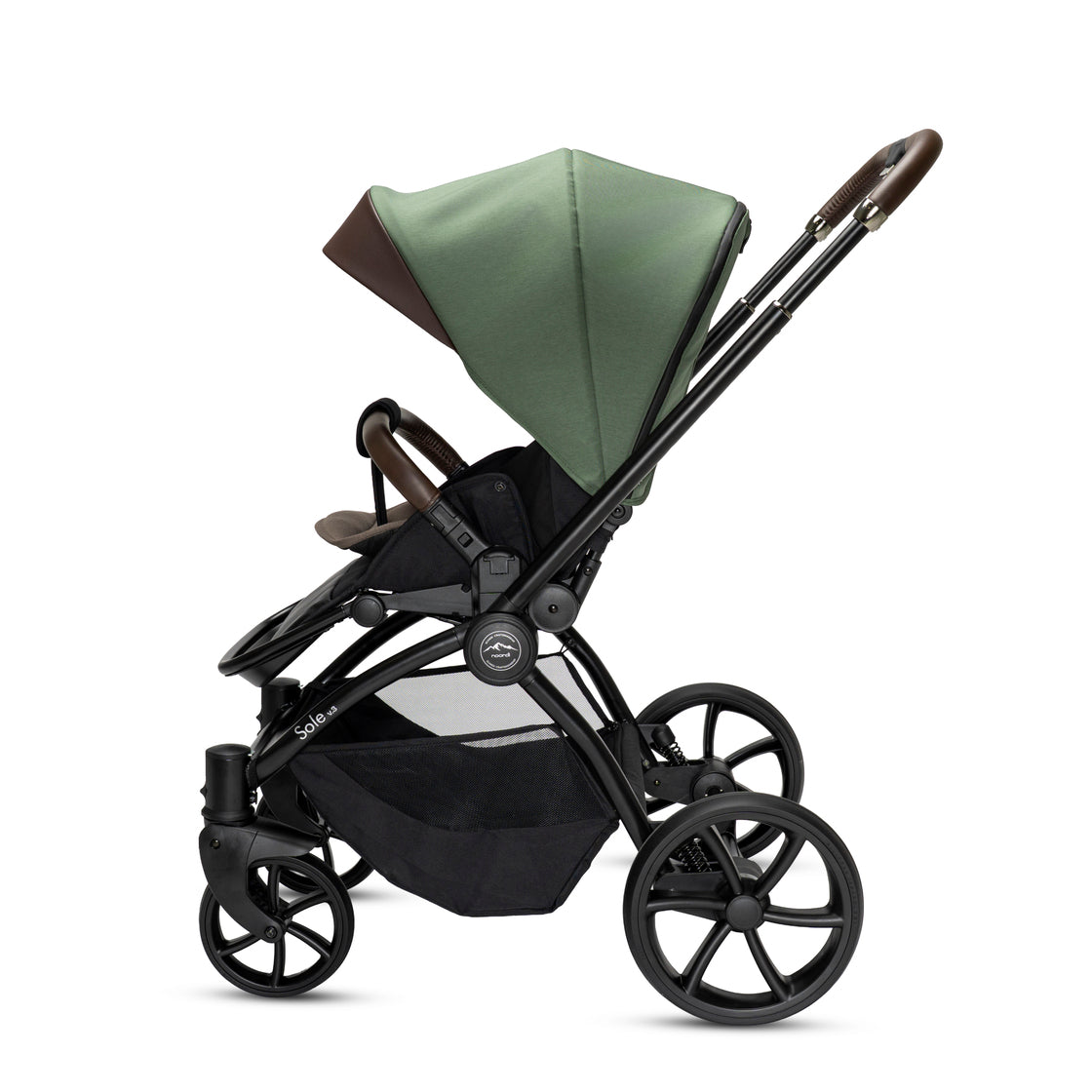 Noordi Sole V3 - 2in1 Pushchair with ThermoCot™ Carrycot, Woodland Green