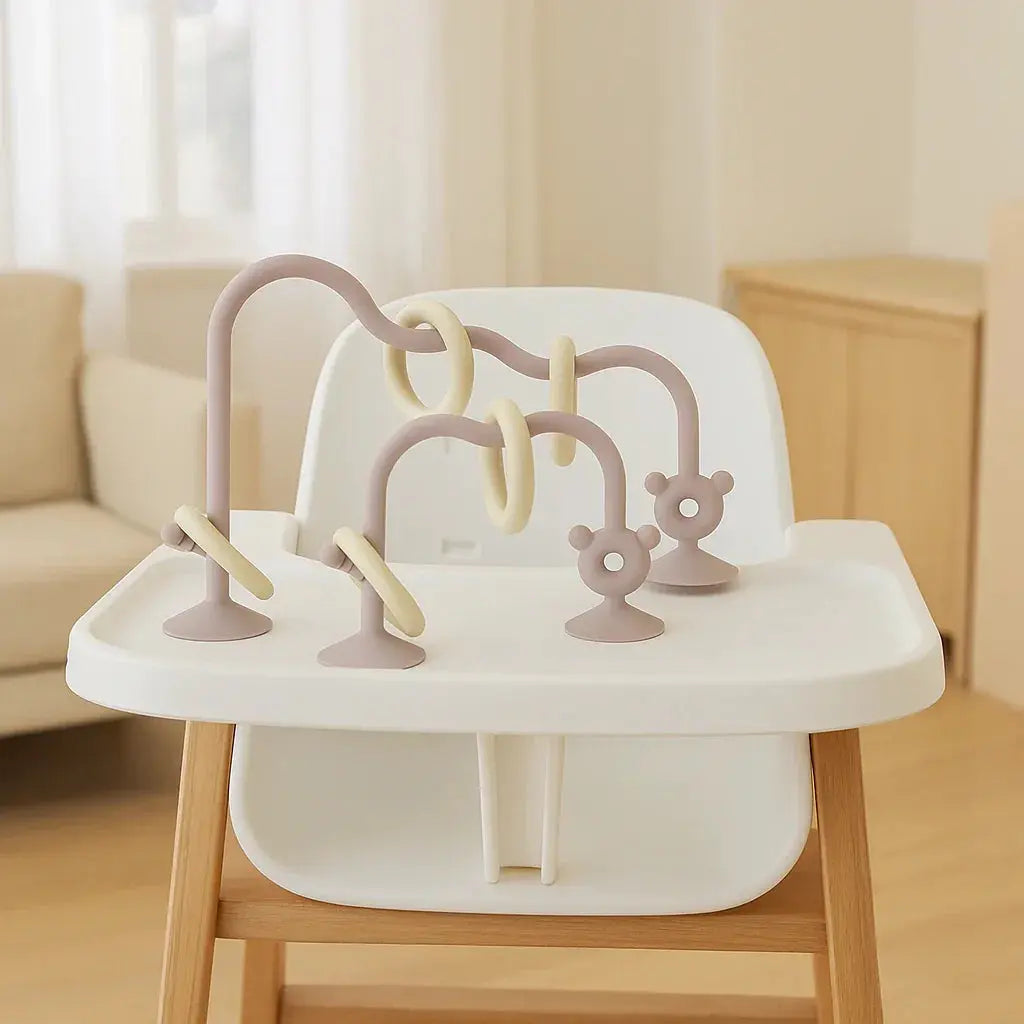 Stick &amp; Soothe – Jouet à ventouse pour chaise haute et voyage