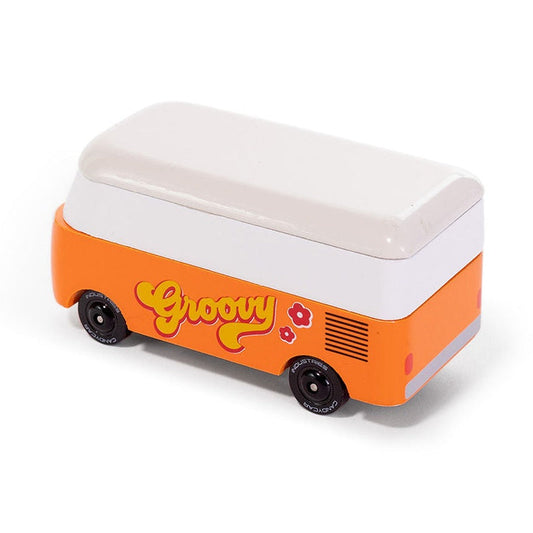 Candylab Wooden Diecast Candyvan VW T1 Groovy Orange