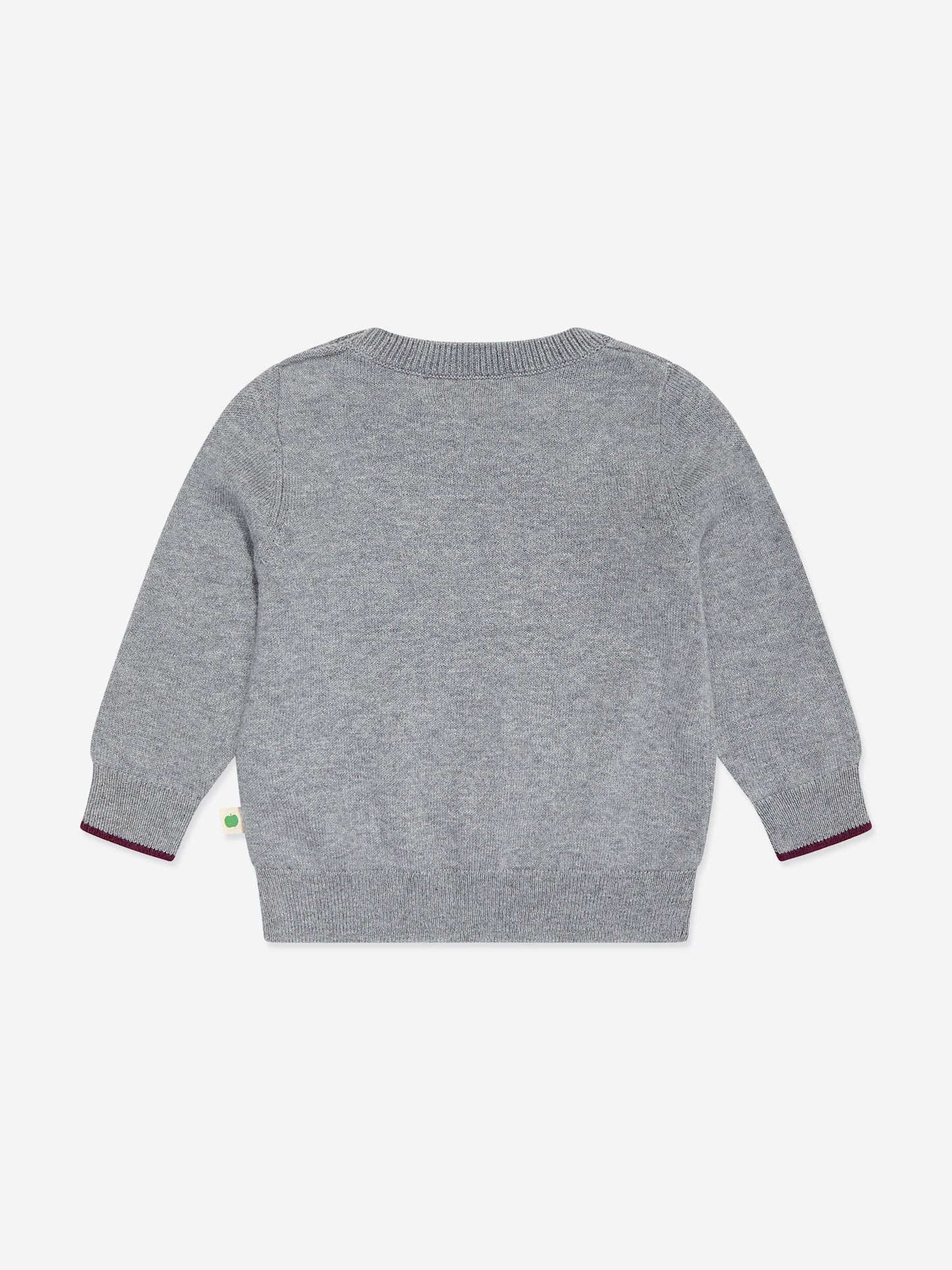 The Bonnie Mob Baby Sparrow Mushroom Knit Jumper in Grey