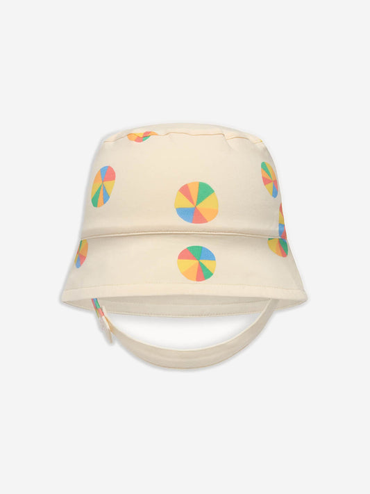 The Bonnie Mob Girls Chill Parasol Sun Hat in Ivory