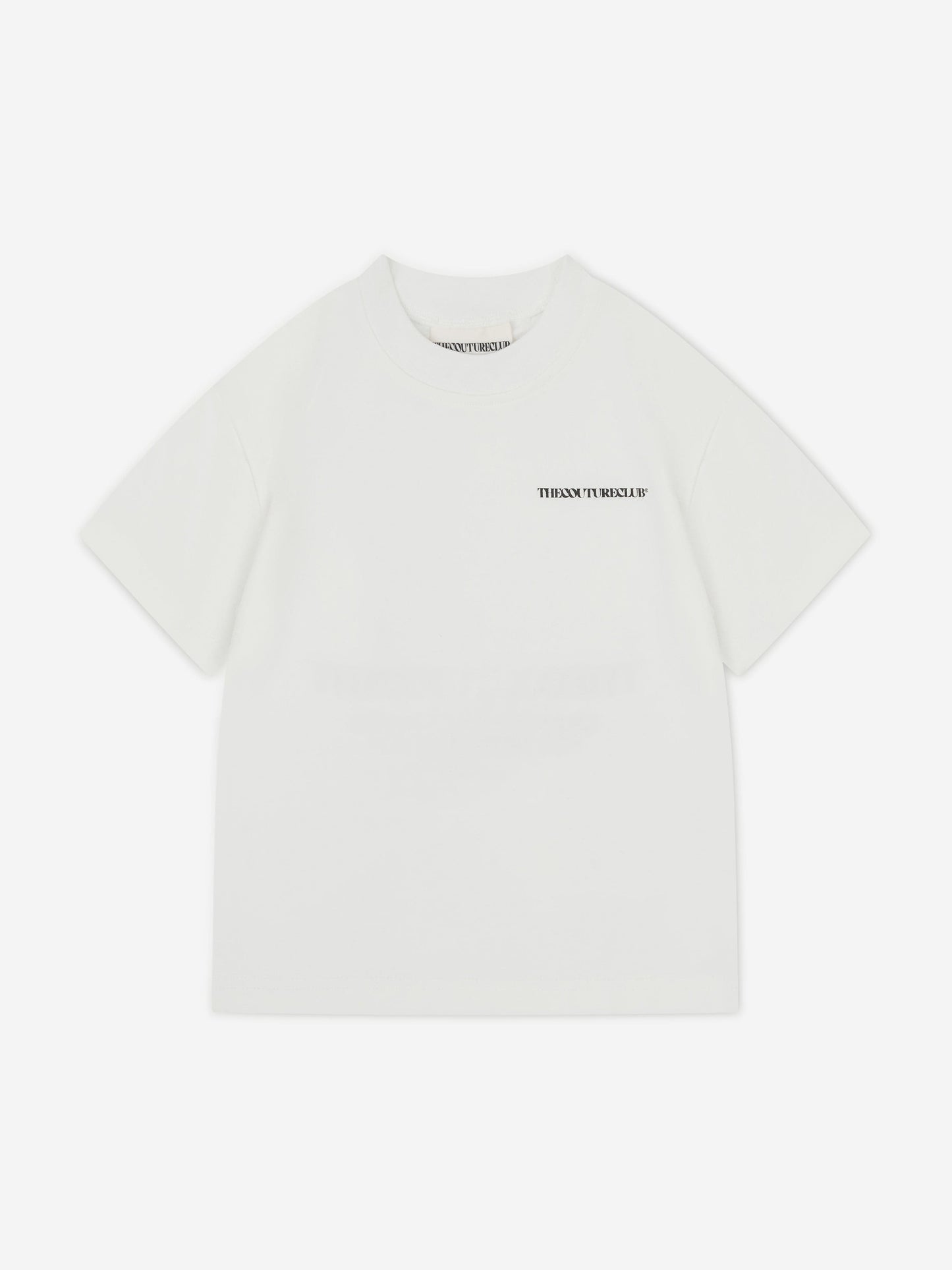 The Couture Club Kids Heavyweight Copyright T-Shirt in Ivory