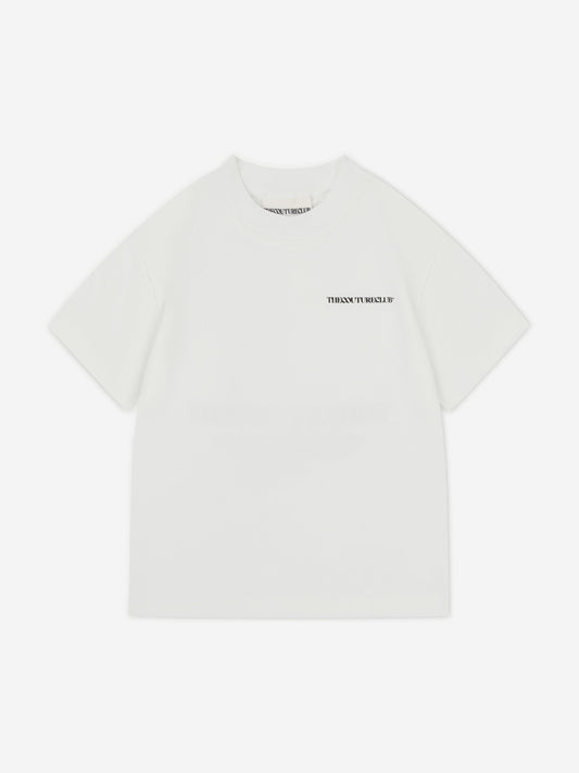 The Couture Club Kids Heavyweight Copyright T-Shirt in Ivory