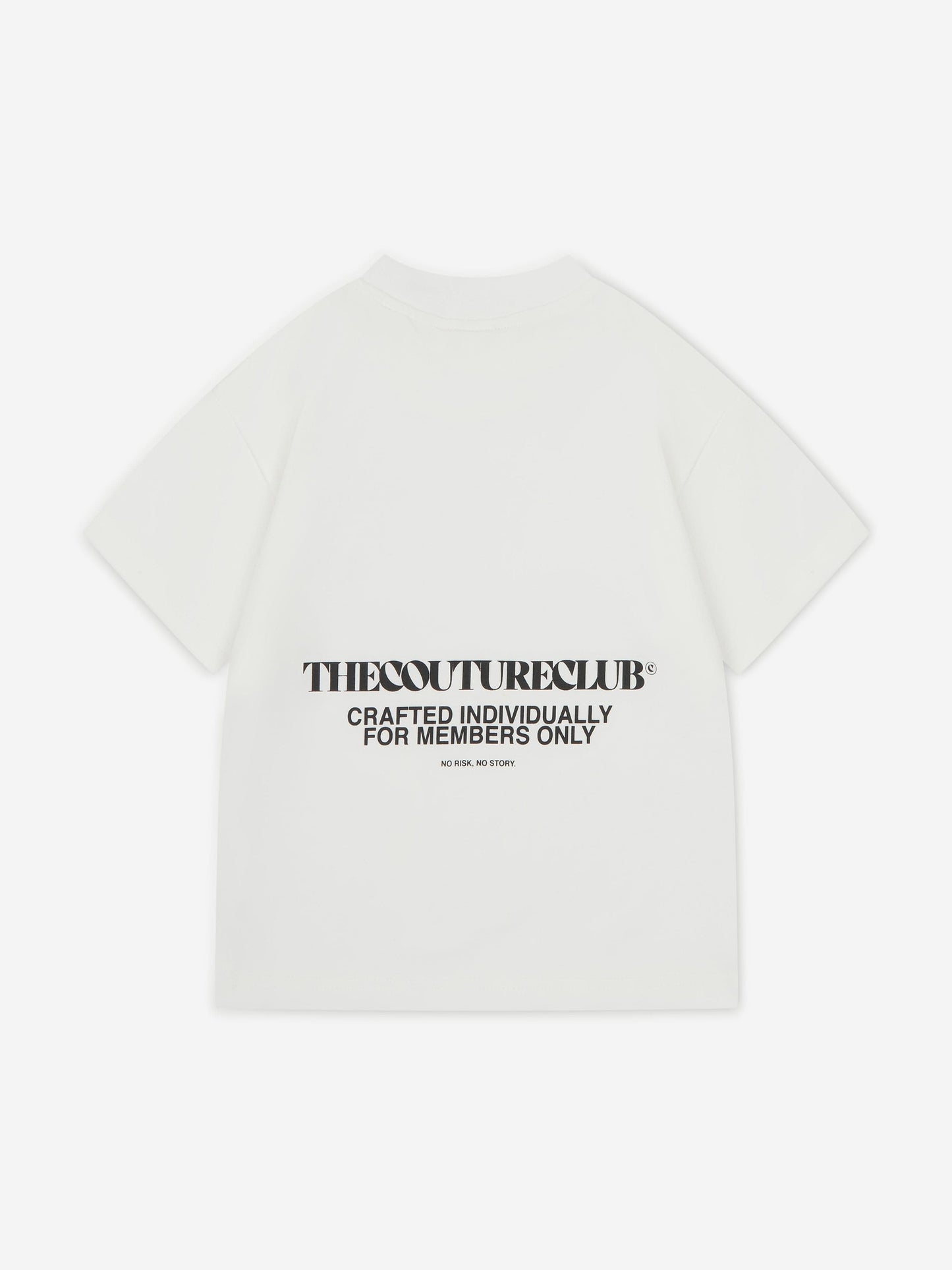 The Couture Club Kids Heavyweight Copyright T-Shirt in Ivory