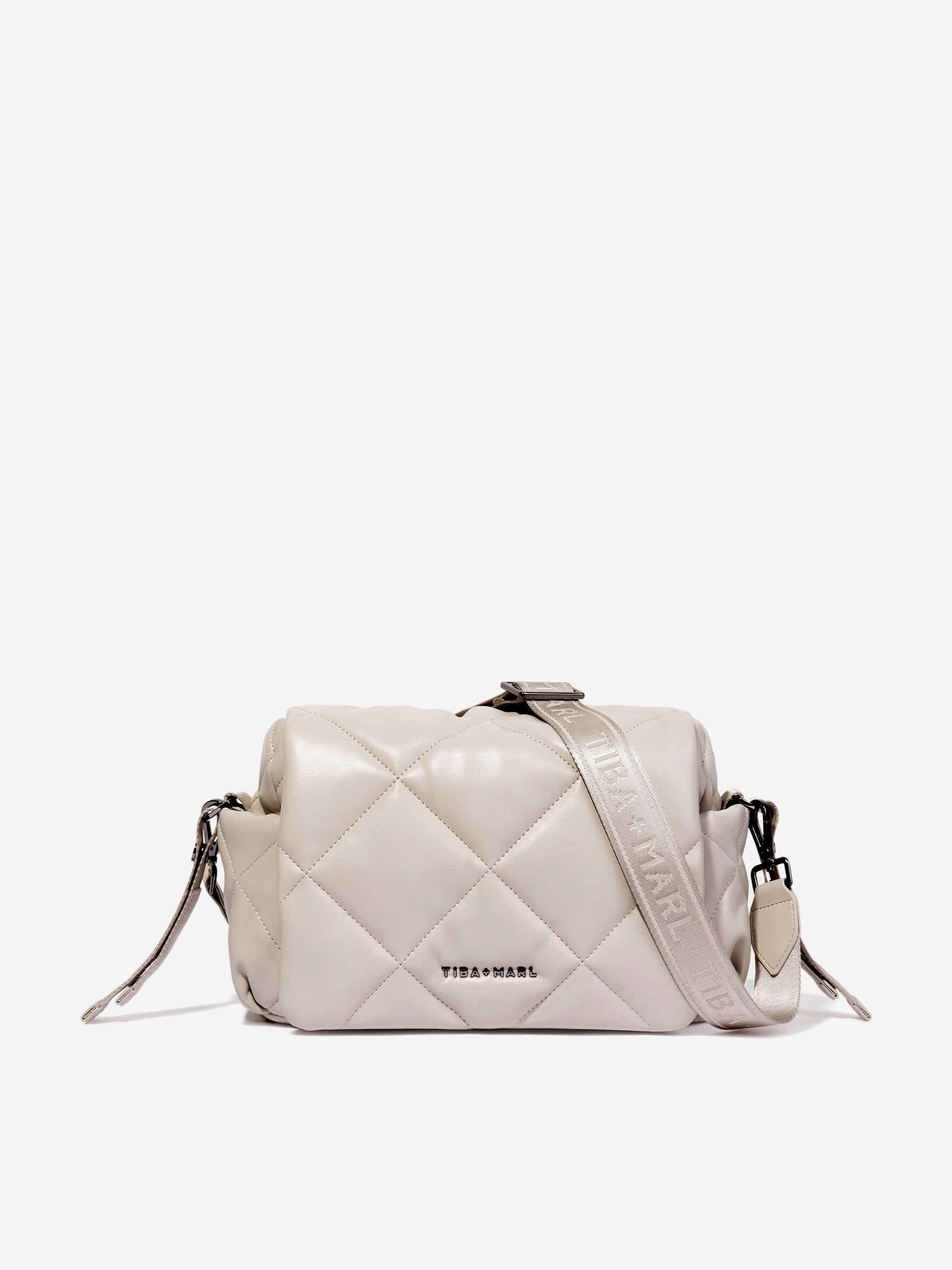 Tiba + Marl Baby Nova Eco Compact Quilted Changing Bag in Beige (33cm)