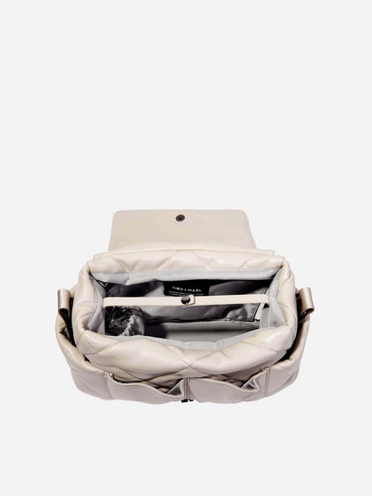 Tiba + Marl Baby Nova Eco Compact Quilted Changing Bag in Beige (33cm)