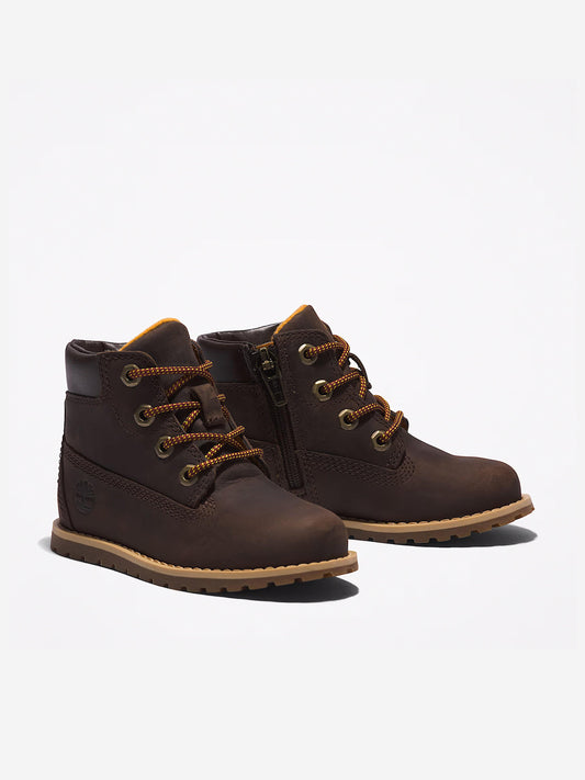 Timberland Kids Mid Lace-Up Boots in Brown
