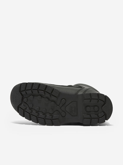 Timberland Boys Euro Sprint Mid Lace Up Boots in Black