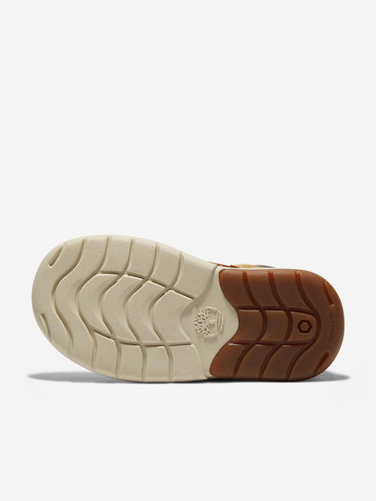 Timberland Boys Toddle Tracks Mid Hook & Loop Boots in Wheat
