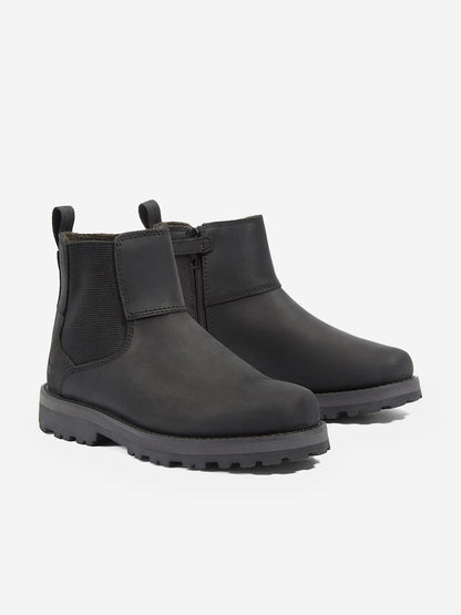 Timberland Kids Courma Mid Chelsea Boots in Black