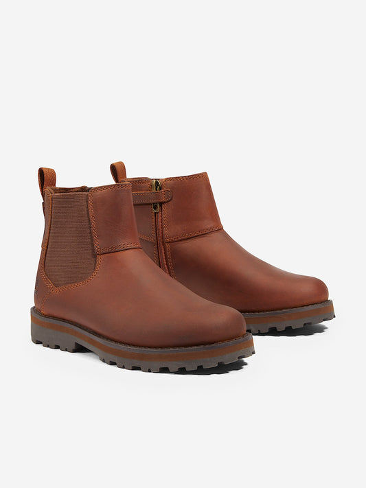 Timberland Kids Courma Mid Chelsea Boots in Brown