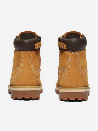 Timberland Kids Courma Mid Lace Up Boots in Wheat