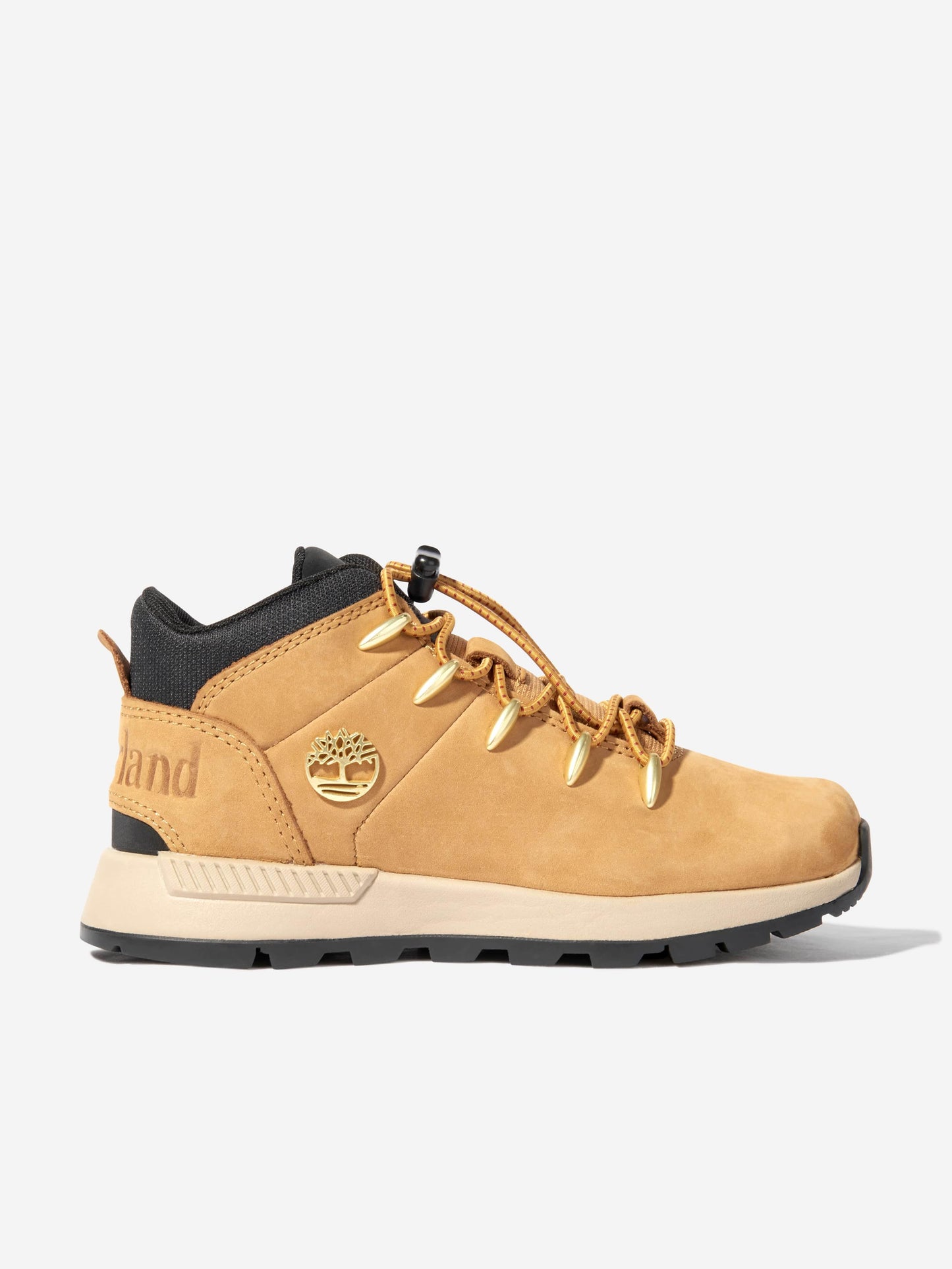 Timberland Kids Sprint Trekker Mid Lace Up Trainers in Wheat