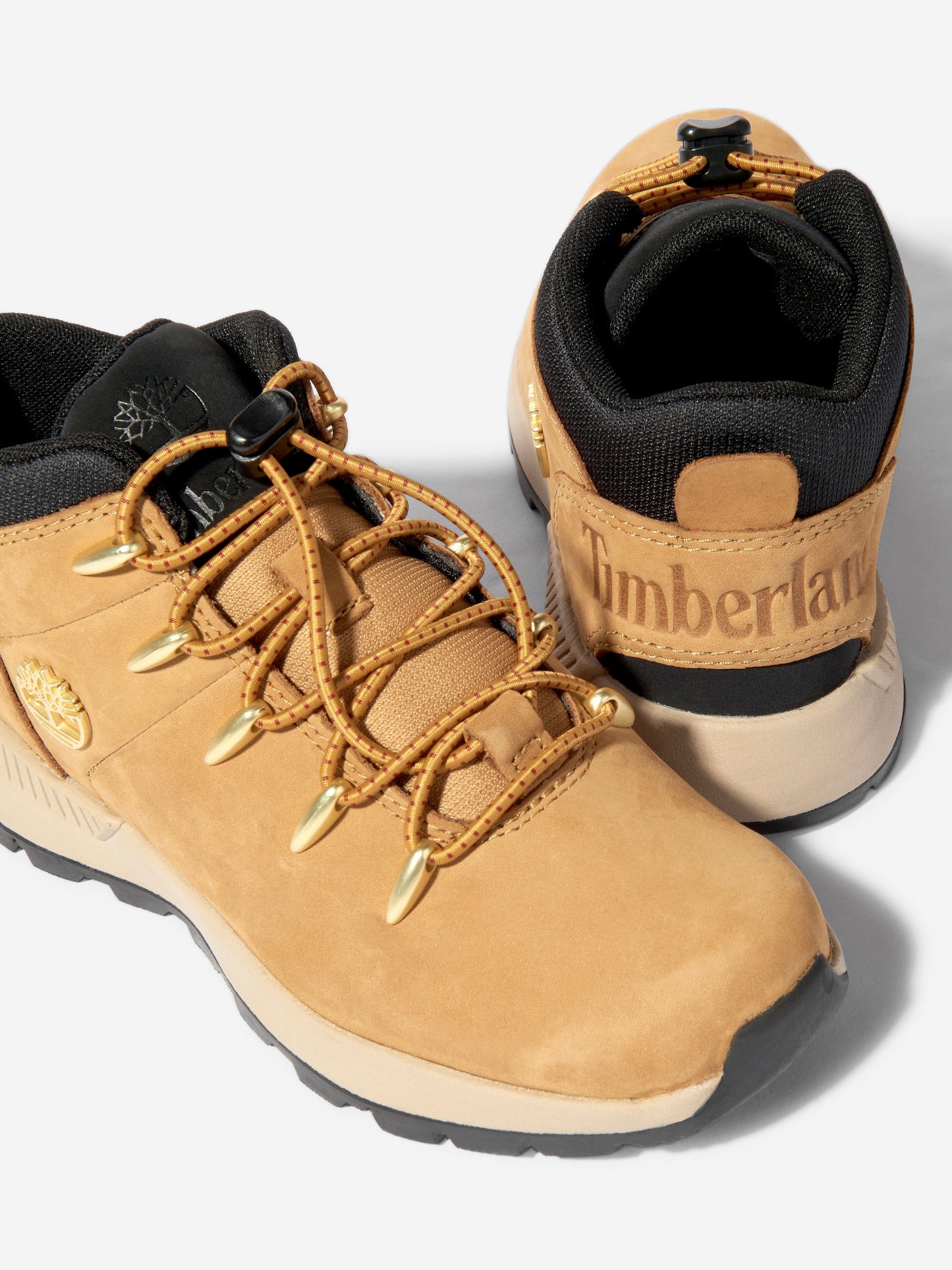 Timberland Kids Sprint Trekker Mid Lace Up Trainers in Wheat