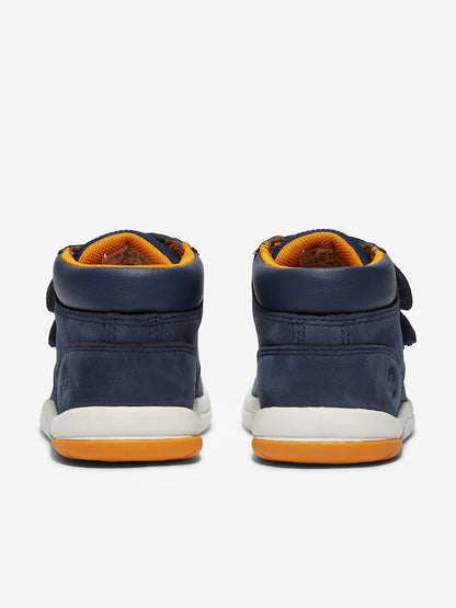 Timberland Boys Toddle Tracks Mid Hook & Loop Boots in Navy