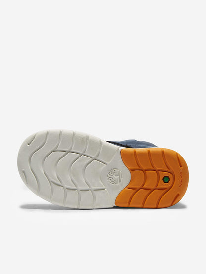 Timberland Boys Toddle Tracks Mid Hook & Loop Boots in Navy