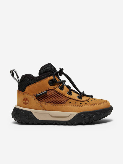 Timberland Boys Greenstride Motion 6-Mid Lace Up Trainers in Wheat