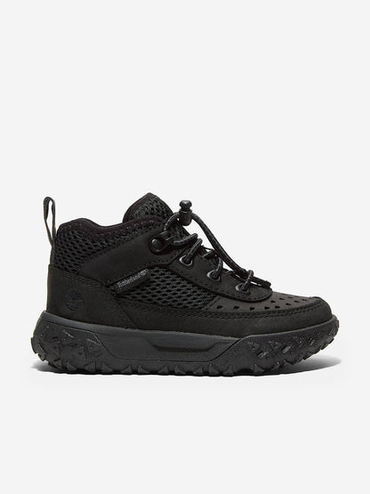 Timberland Boys Greenstride Motion 6-Mid Lace Up Trainers in Black