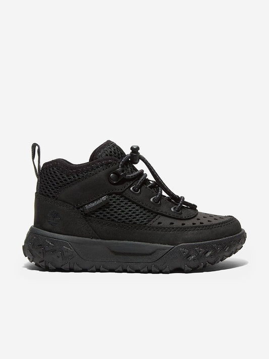 Timberland Boys Greenstride Motion 6-Mid Lace Up Trainers in Black
