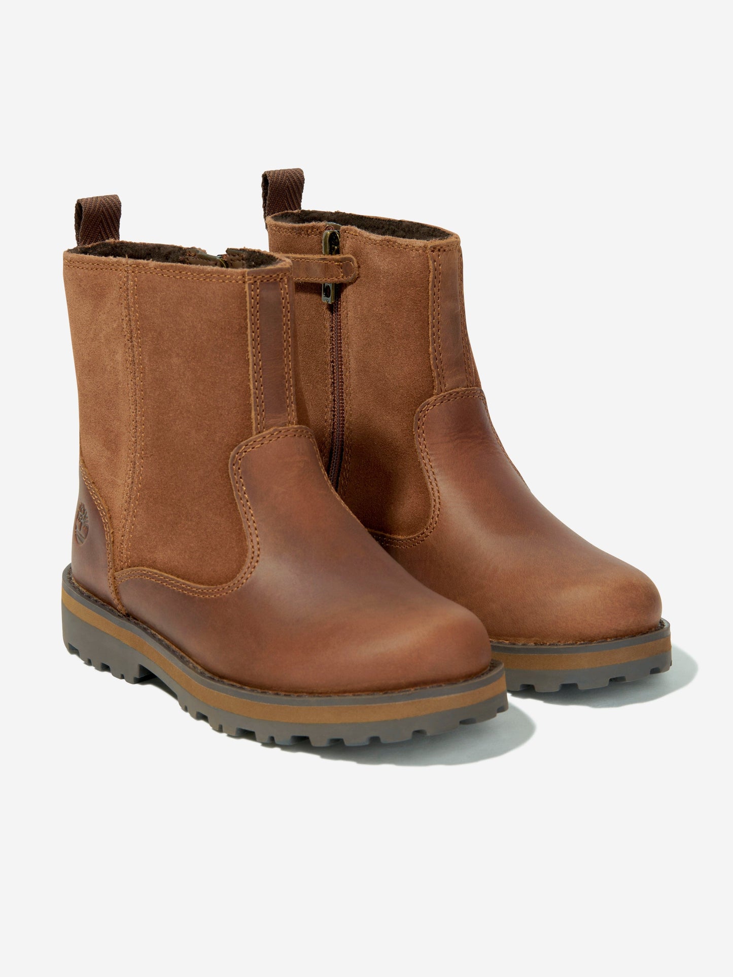 Timberland Kids Courma Mid Warm Lined Boots in in Brown