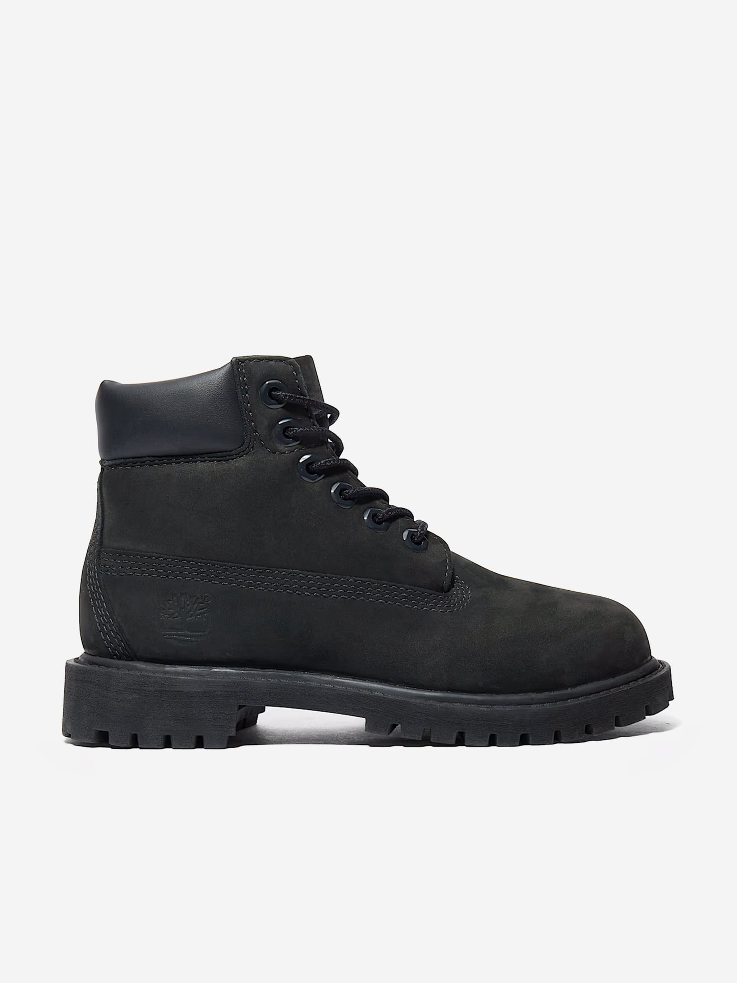 Timberland Kids Premium 6 Inch Lace Up Waterproof Boots in Black