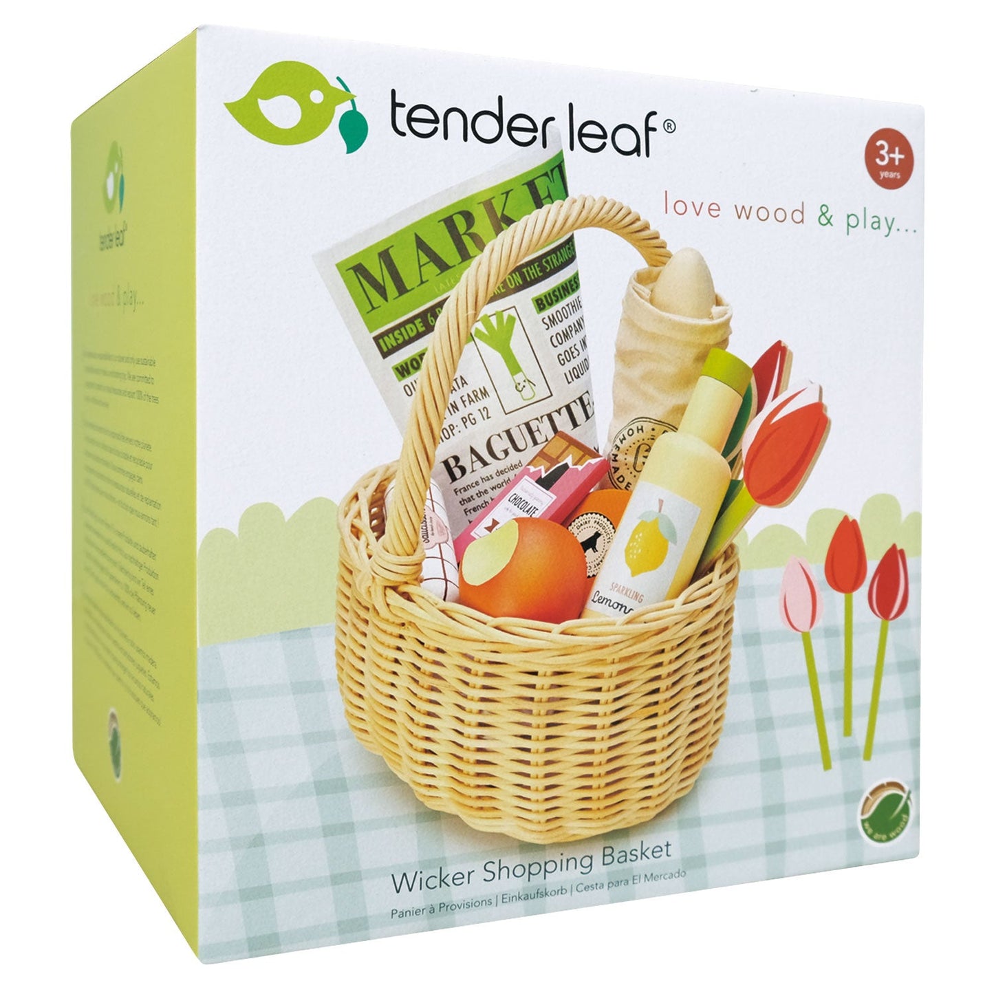 Panier à provisions en osier 