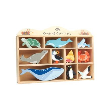 10 Coastal Creatures Shelf Set