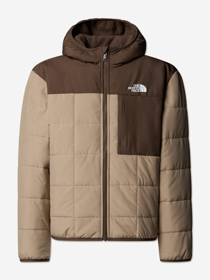 The North Face Boys Reversible Shasta Hooded Jacket in Brown
