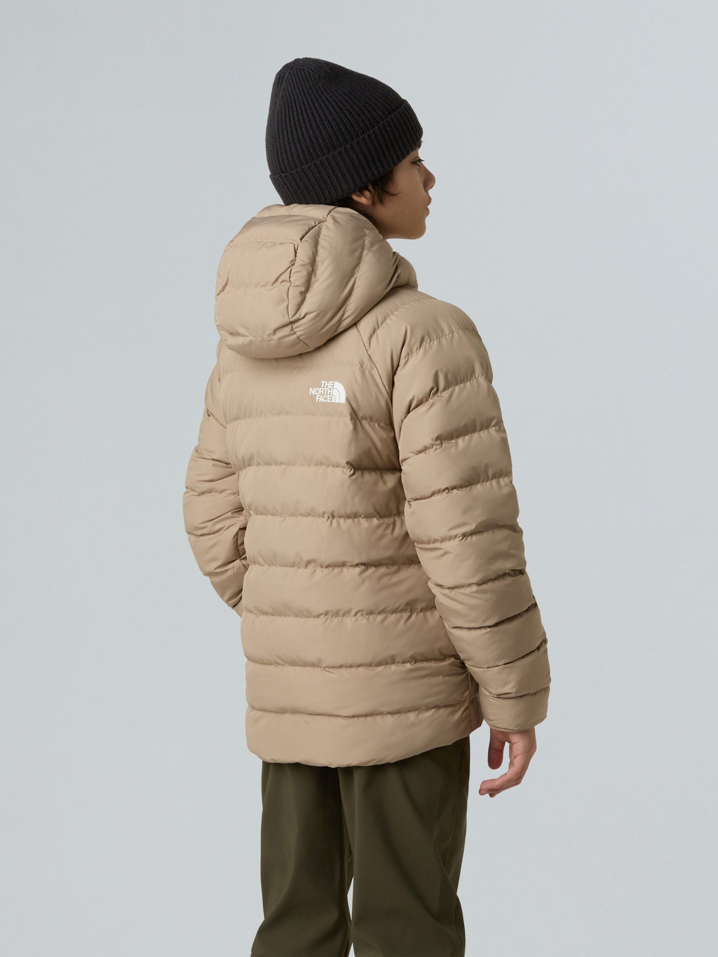The North Face Boys Reversible Perrito Hooded Jacket in Brown