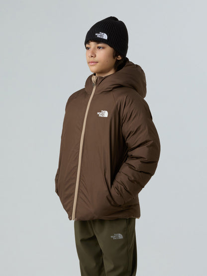 The North Face Boys Reversible Perrito Hooded Jacket in Brown