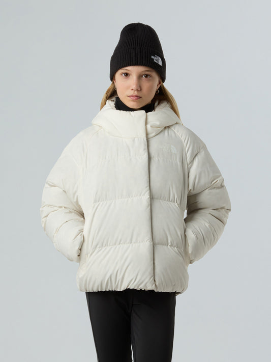 The North Face Girls North Down Hooded Jacket in White
