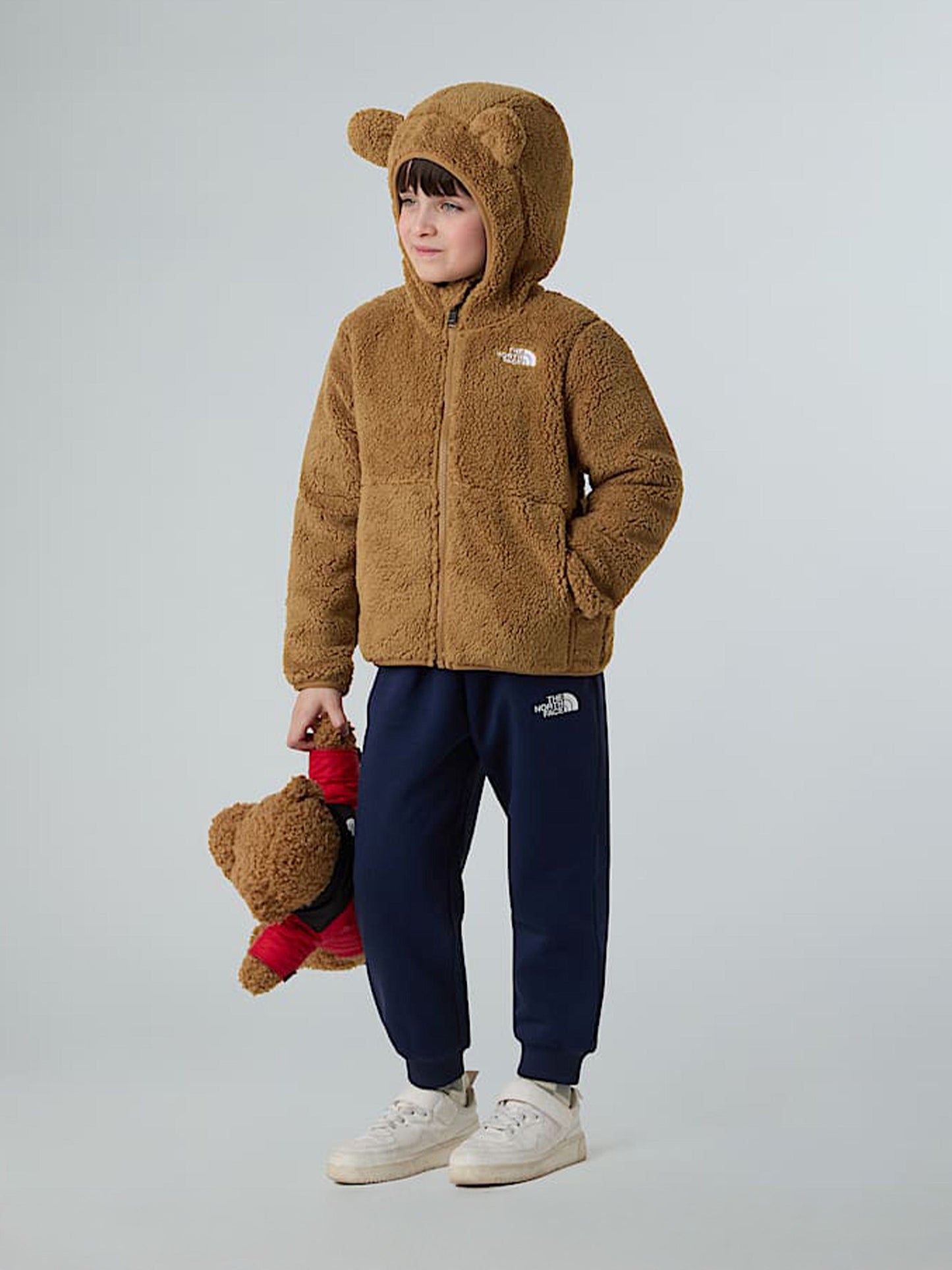 The North Face Kids Campshire Full Zip Hoodie in Brown