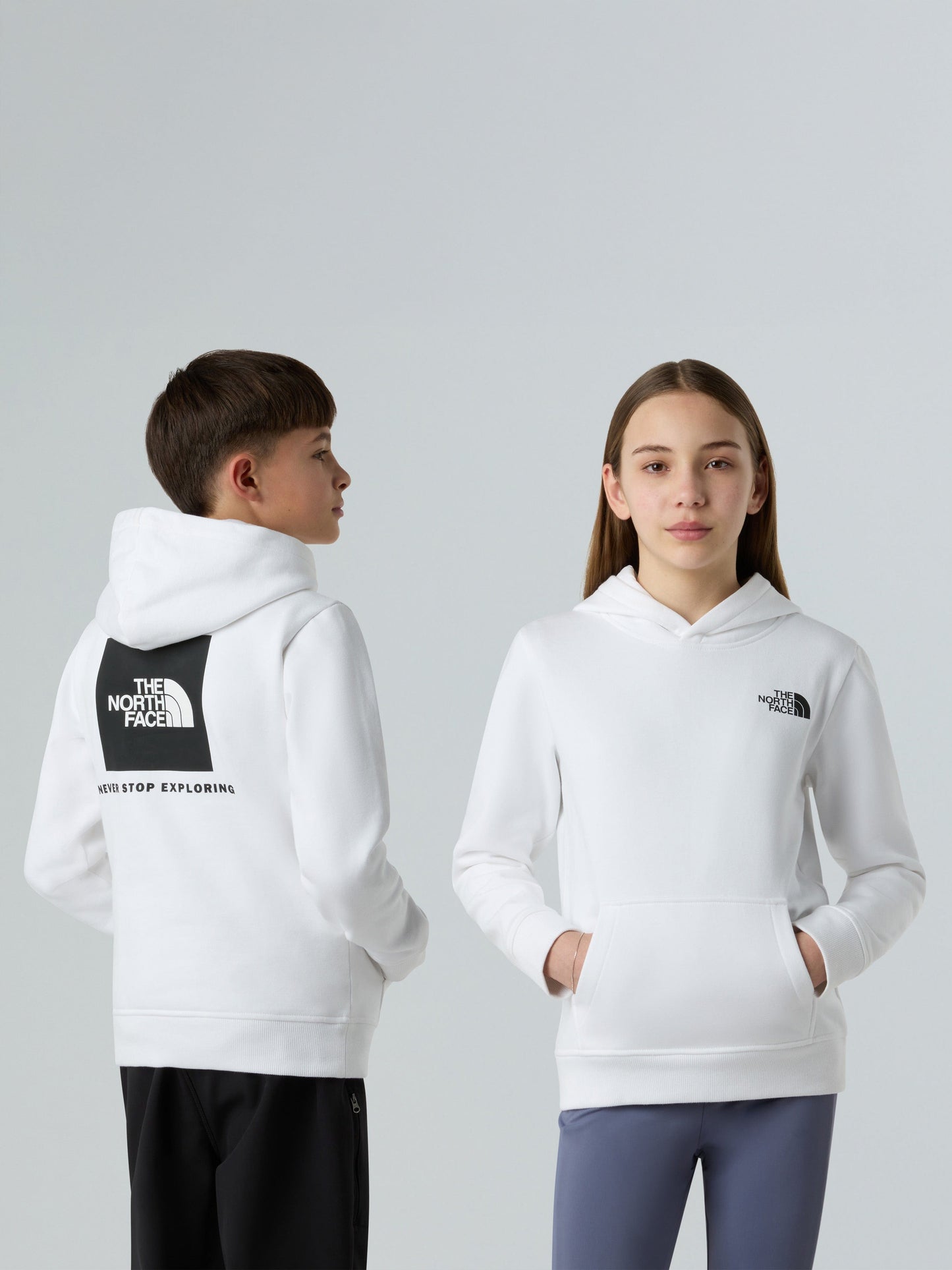 The North Face Kids Box NSE Regular Hoodie in White