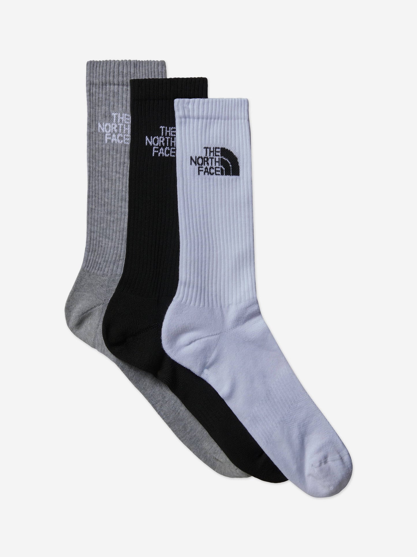The North Face Kids Multi Sport Cush Crew Socks Set (3 Pack) in Black