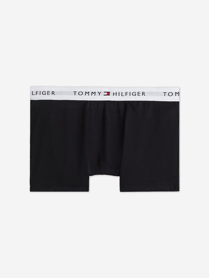 Tommy Hilfiger Boys 2 Pack Boxer Shorts Set in Black